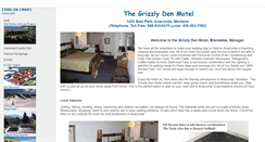 Desktop Screenshot of grizzlydenmotel.com